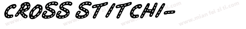 cross stitchi字体转换